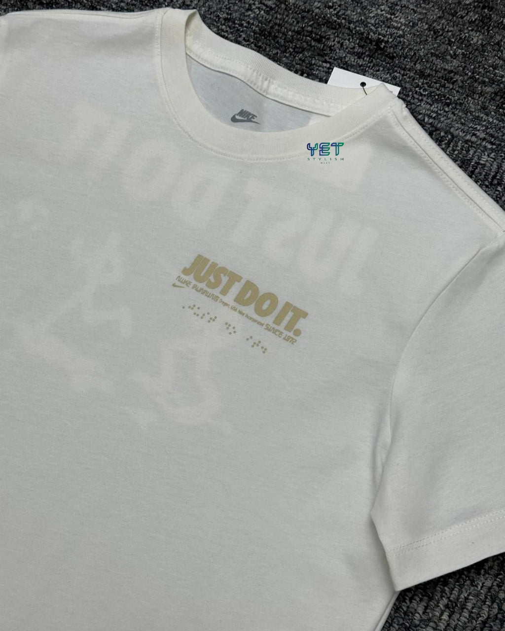Running Tişört - Ekru Beyaz