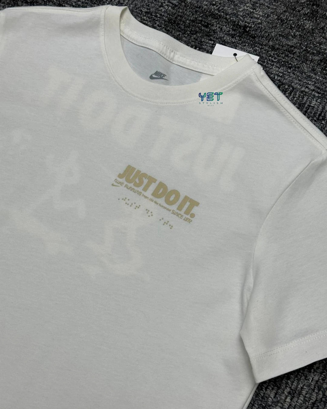 Running Tişört - Ekru Beyaz