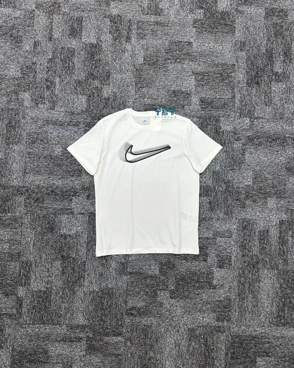 Swoosh Tişört - Ekru Beyaz