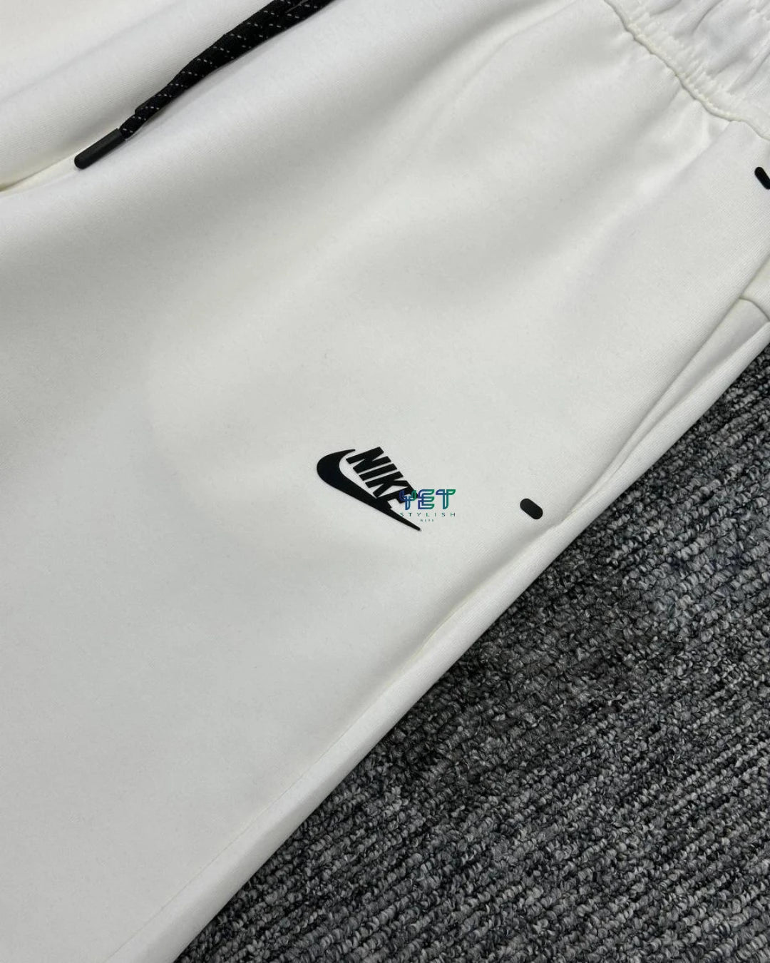 Tech Fleece Şort - Ekru Beyaz