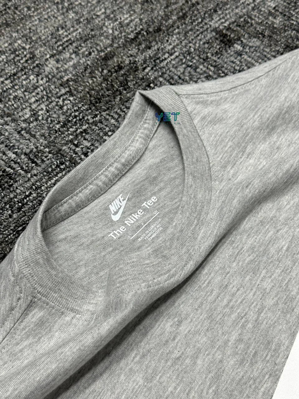Icon Swoosh Tişört - Gri Melanj