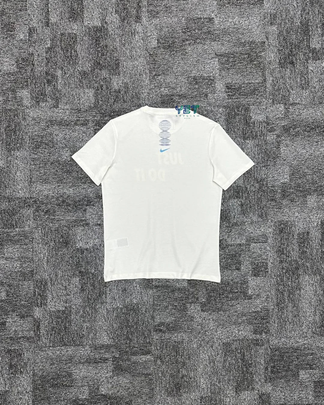 Just Do It Tişört - Ekru Beyaz