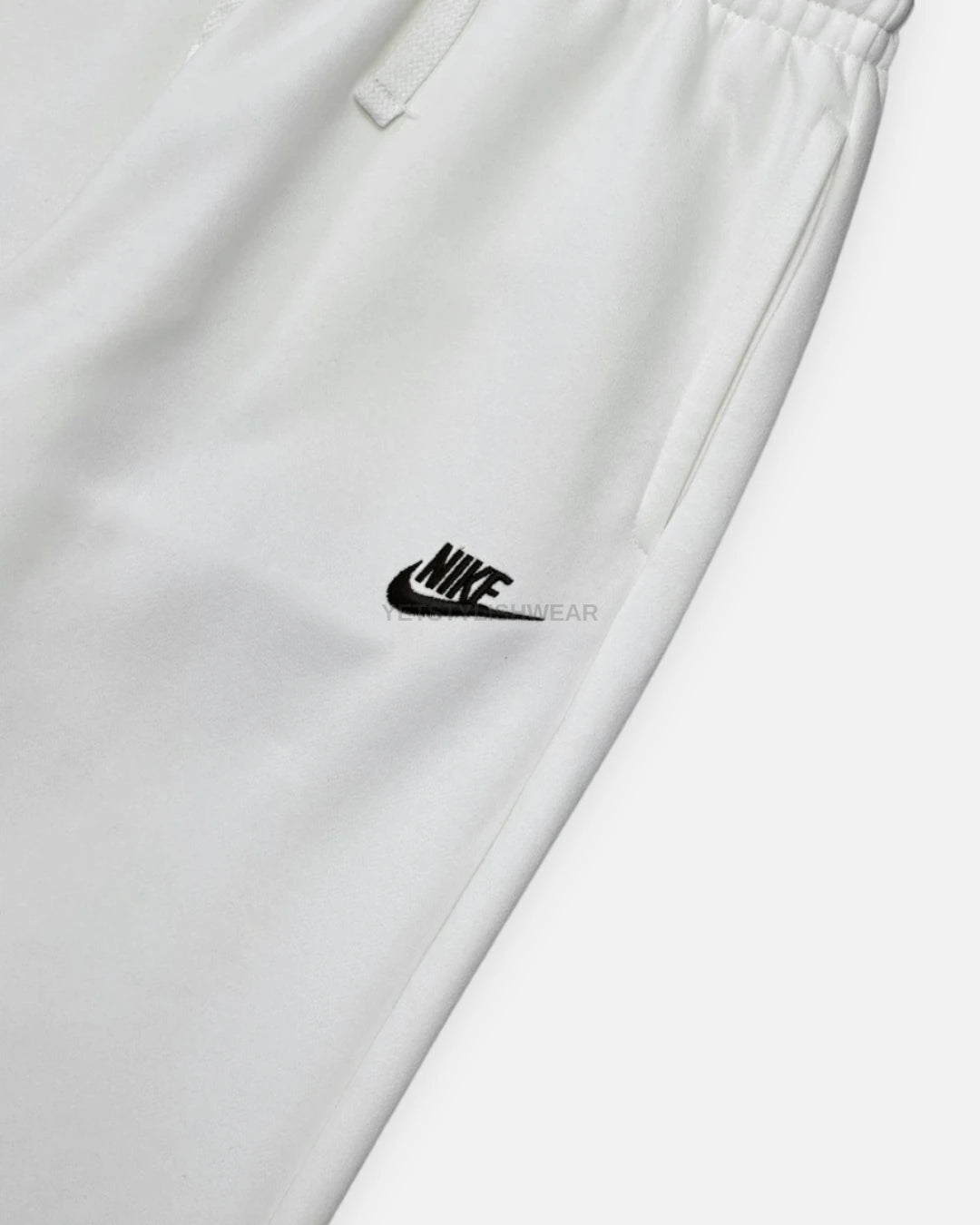 Club Fleece Eşofman Altı (Lastik Paça) - Ekru Beyaz