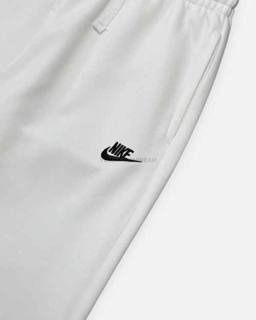 Club Fleece Eşofman Altı (Lastik Paça) - Ekru Beyaz