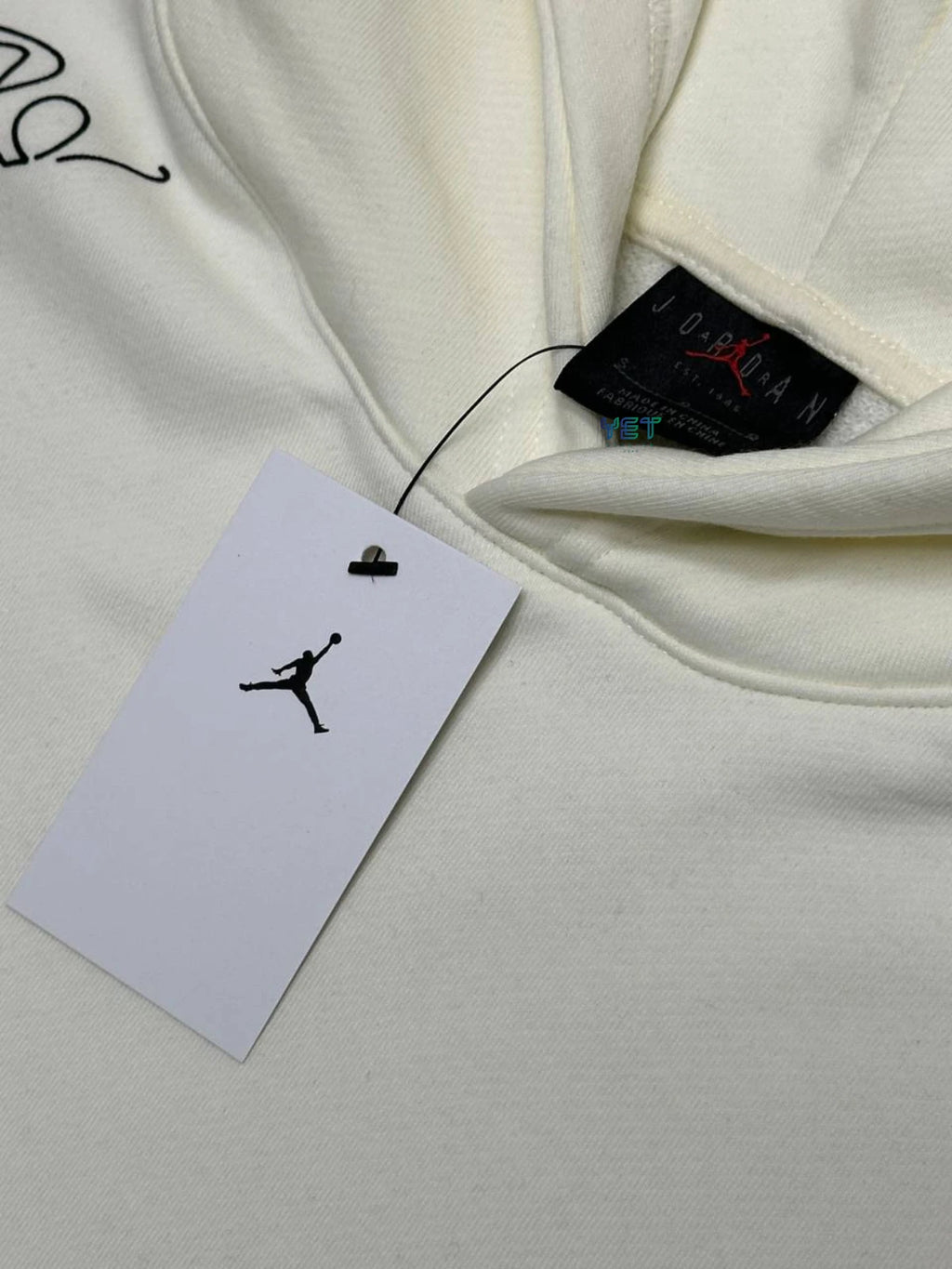 Jrdn Essentials Fleece Hoodie - Ekru Beyaz