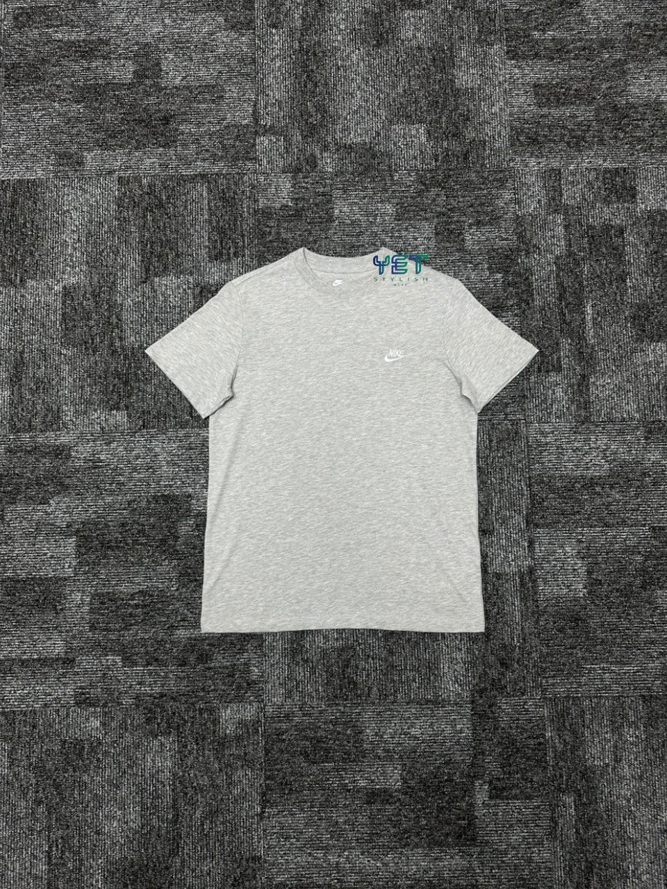 Club Fleece Tişört - Gri Melanj