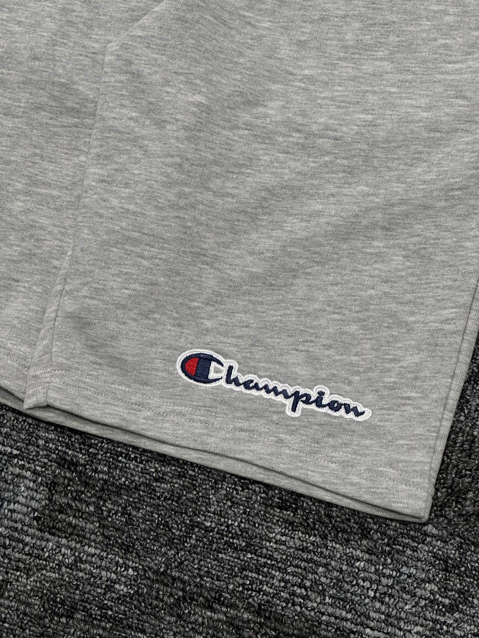Heavyweight Jersey Script Şort - Gri Melanj