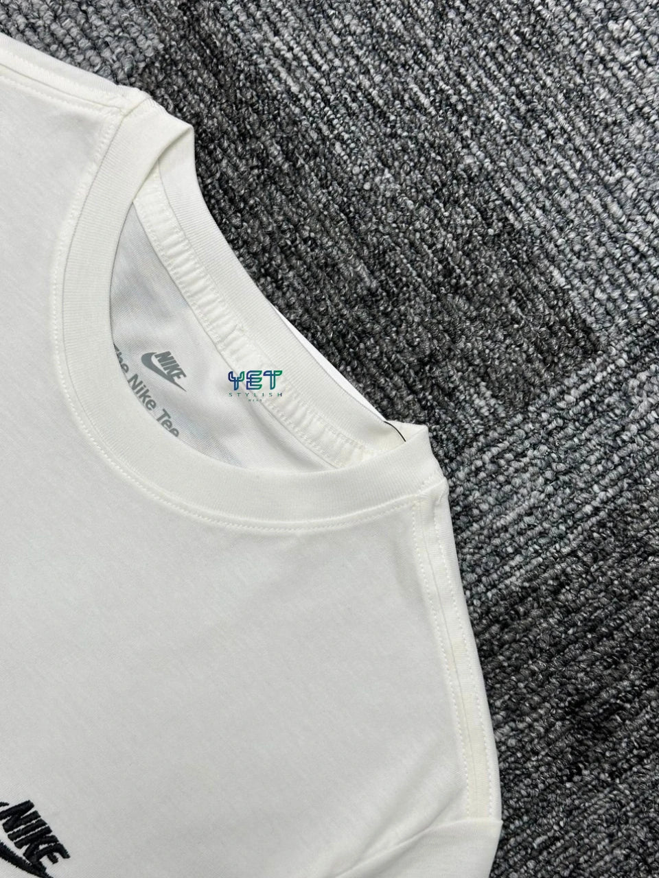 Club Fleece Tişört - Ekru Beyaz