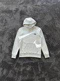 Semi-Brushed Back Hoodie - Gri Melanj
