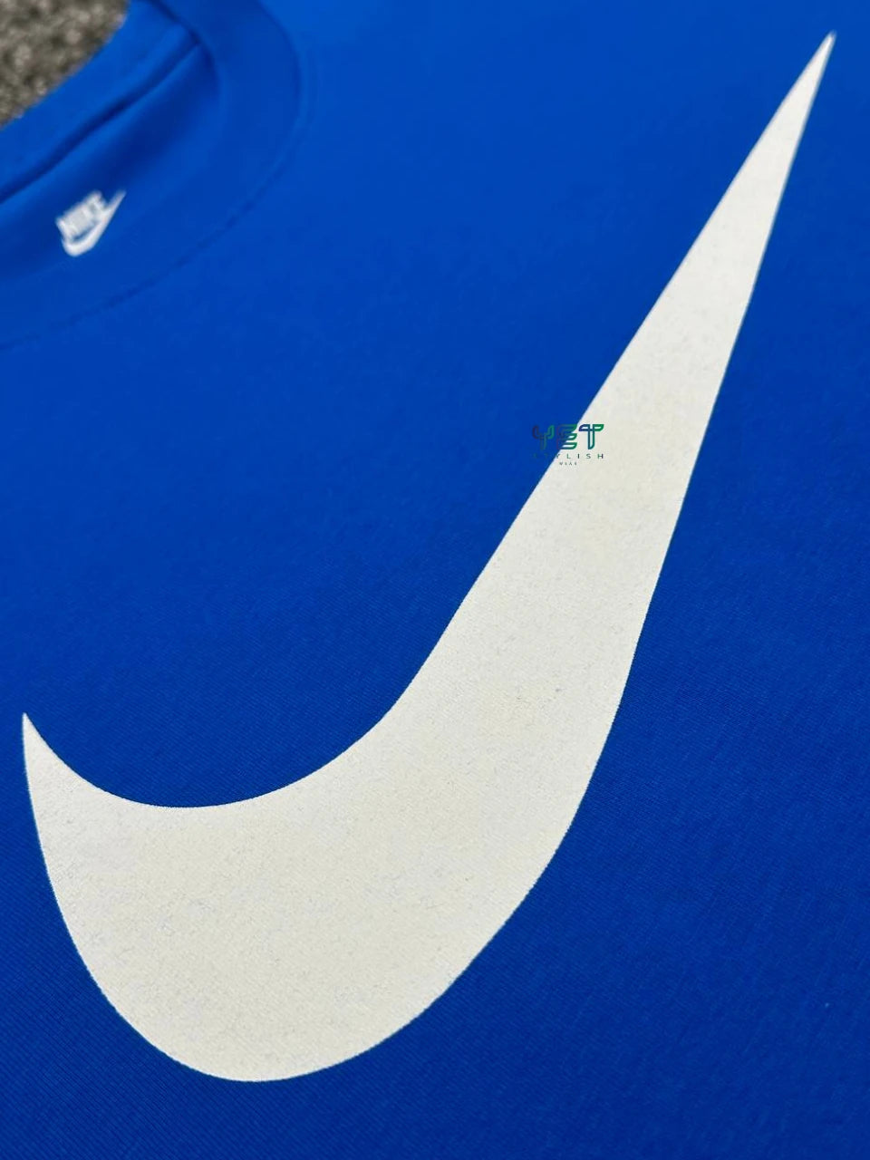 Icon Swoosh Tişört - Saks Mavisi