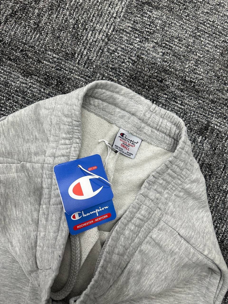 Heavyweight Jersey Script Şort - Gri Melanj