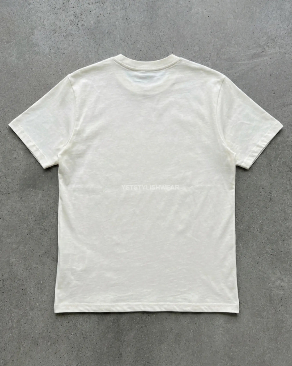Big Logo Crewneck Tişört - Ekru Beyaz
