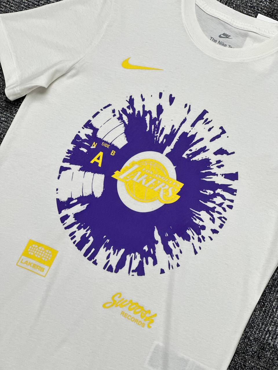 NBA LA Lakers Courtside Max90 Tişört - Ekru Beyaz