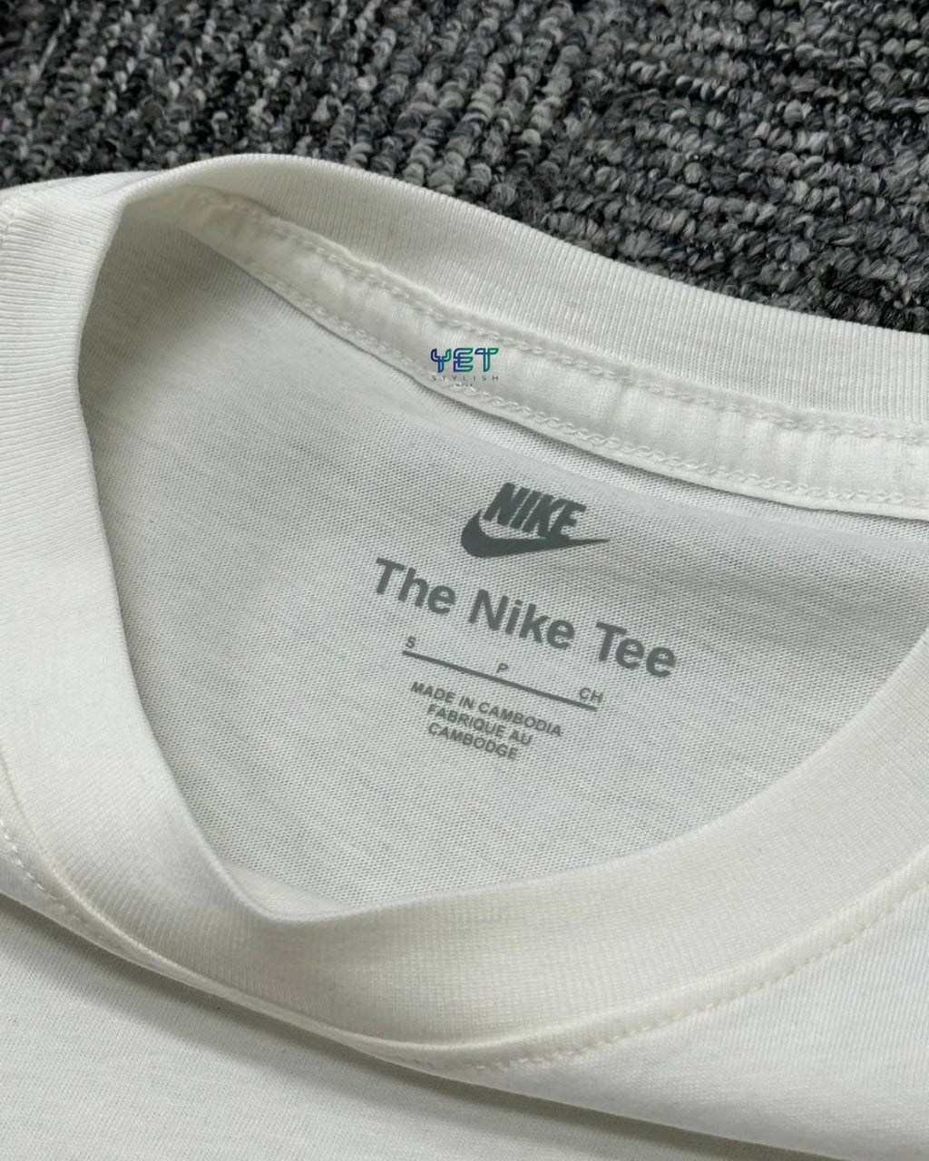 Sportswear "Smooth" Tişört - Ekru Beyaz