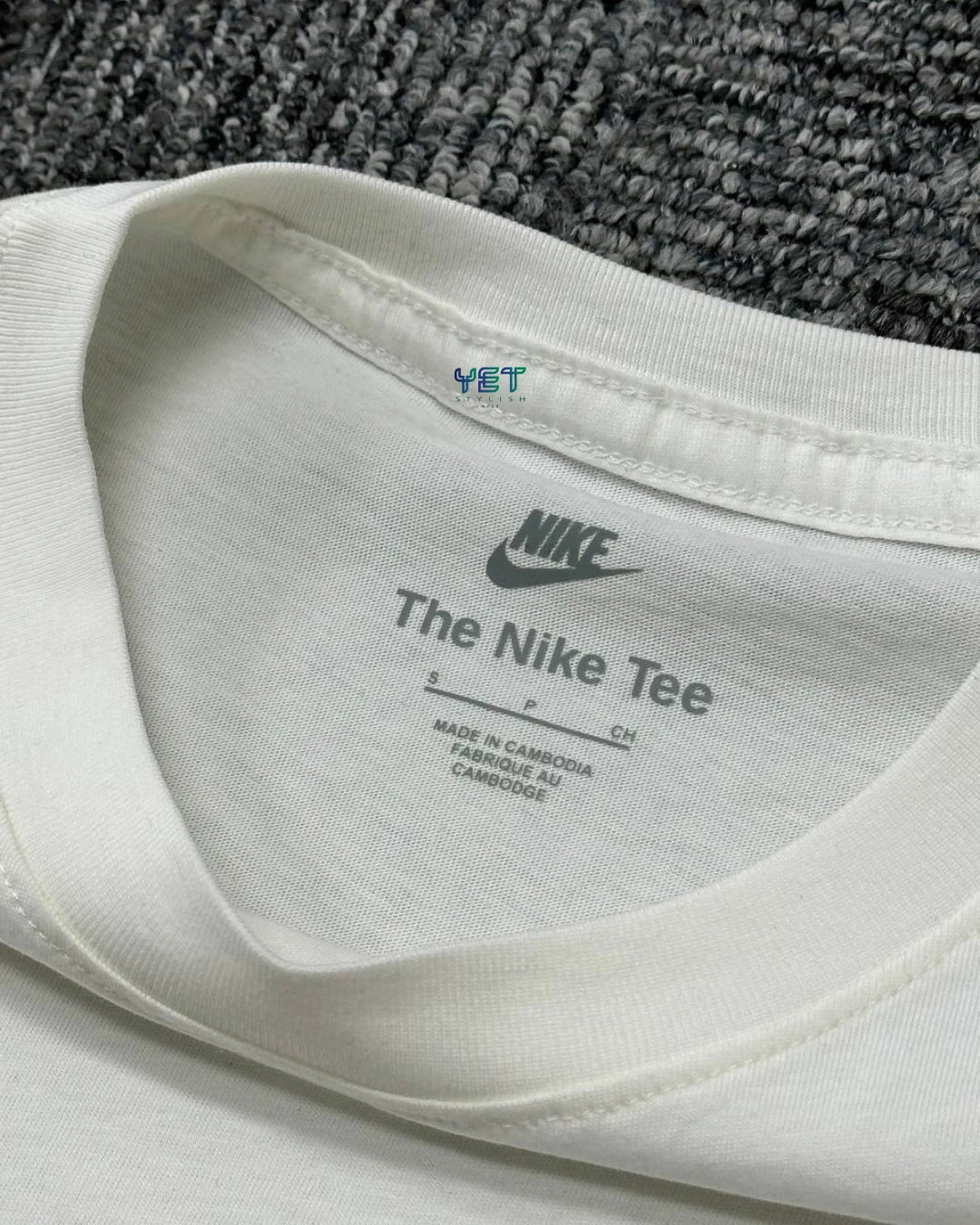 Sportswear "Smooth" Tişört - Ekru Beyaz