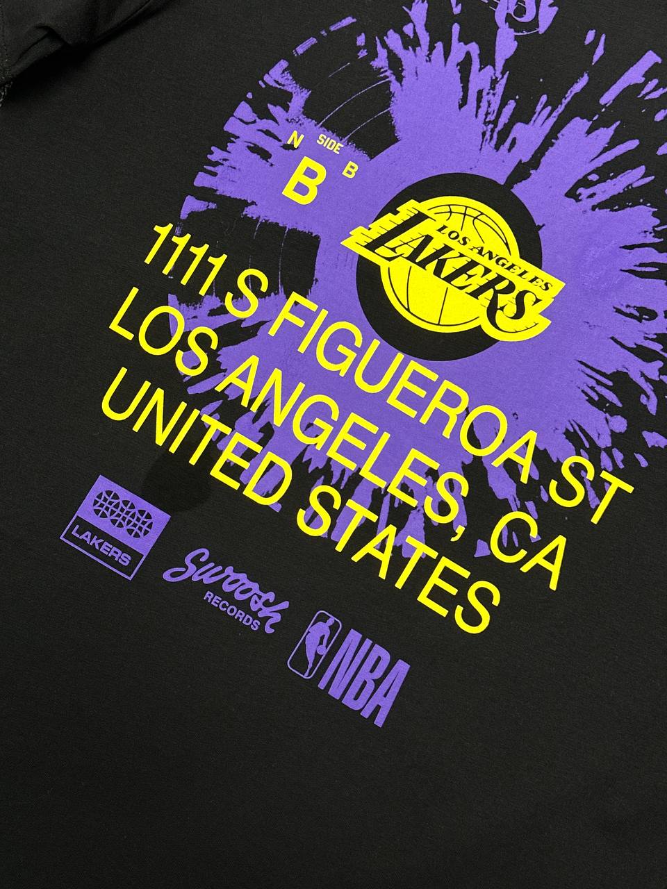 NBA LA Lakers Courtside Max90 Tişört - Siyah