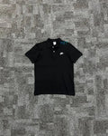 Club Fleece Polo Yaka Tişört - Siyah