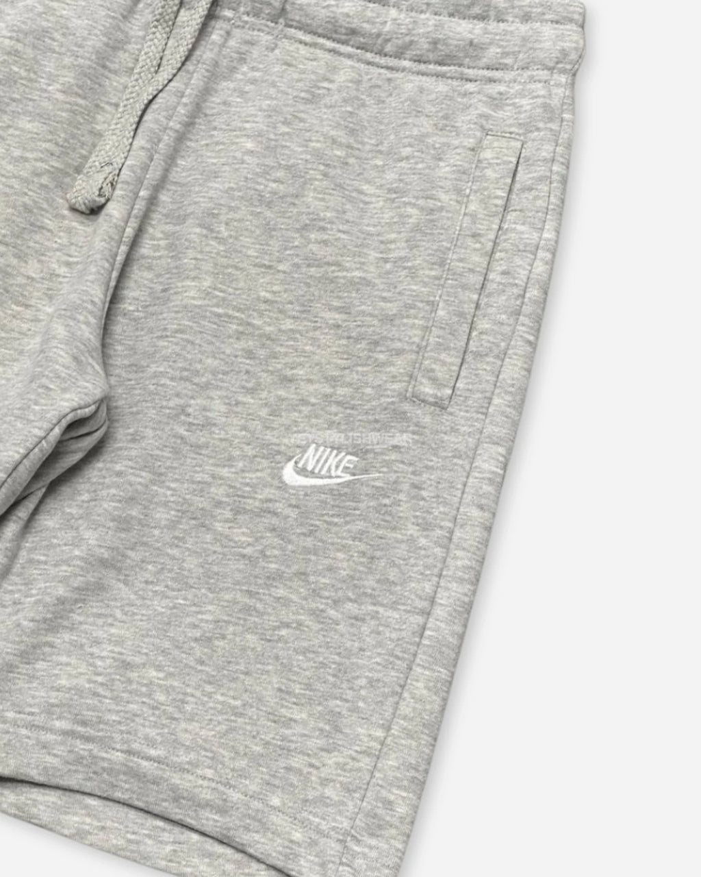 Club Fleece Şort - Gri Melanj