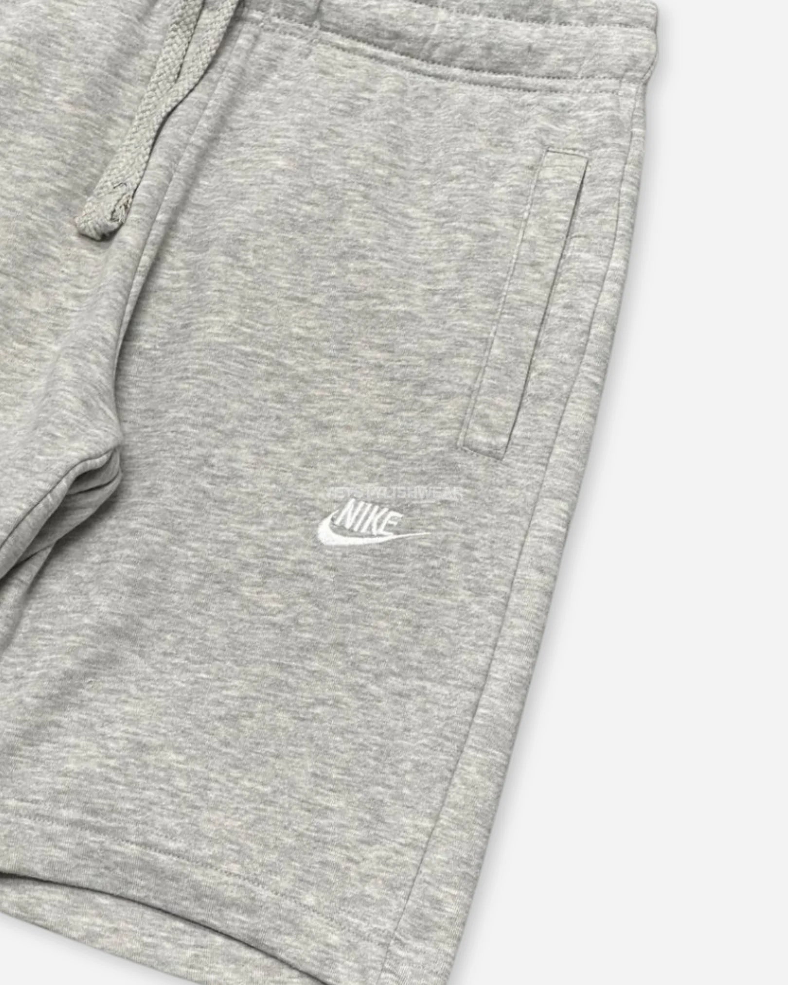 Club Fleece Şort - Gri Melanj
