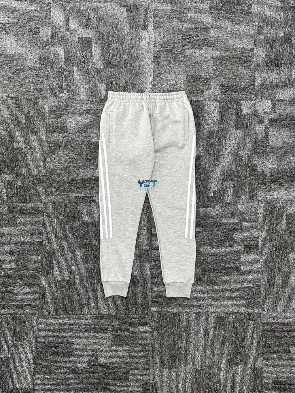 Future Icons 3-Stripes Eşofman Altı - Gri Melanj