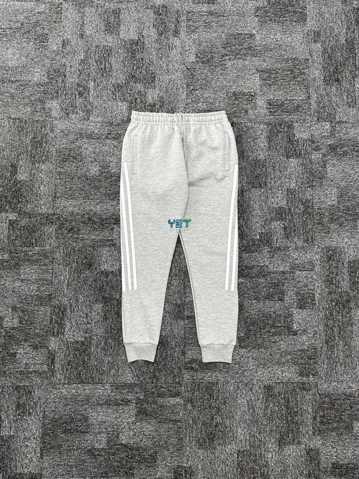 Future Icons 3-Stripes Eşofman Altı - Gri Melanj