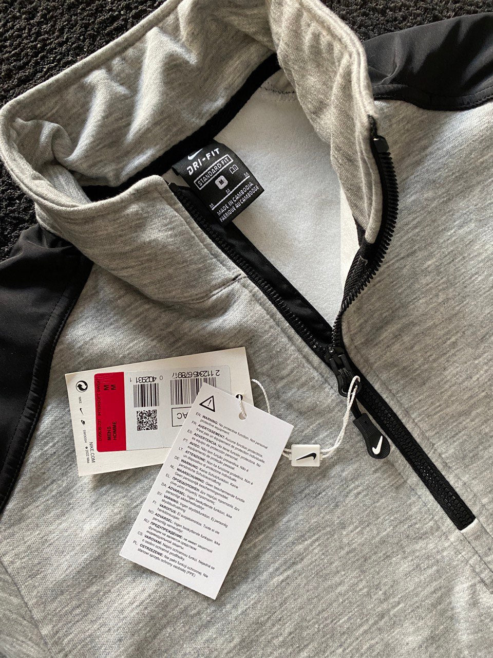 Nike Half-Zip Polar - Gri Melanj