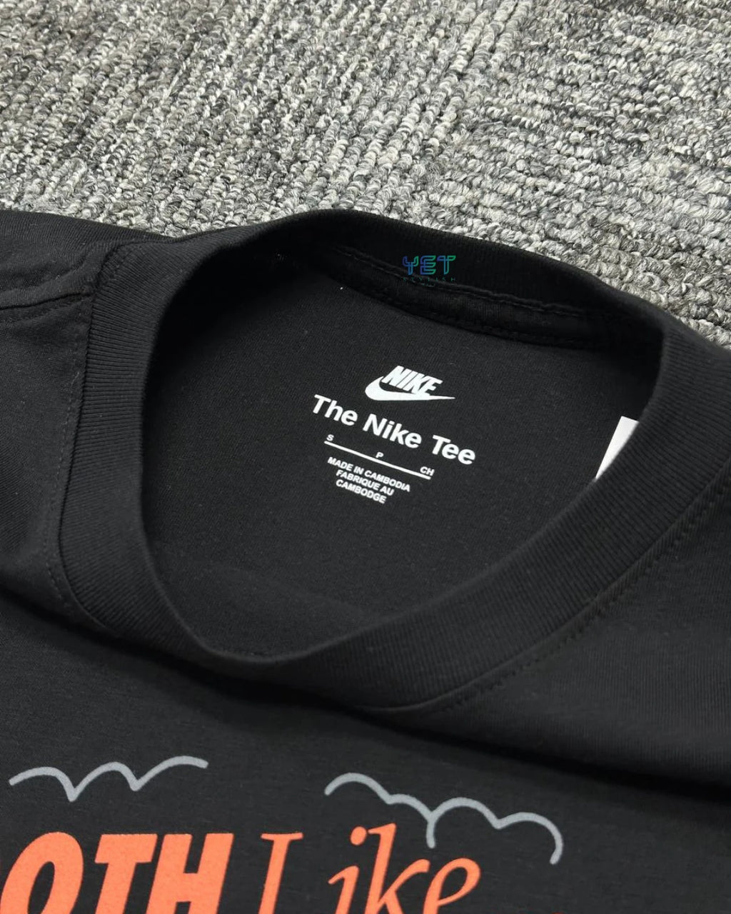 Sportswear "Smooth" Tişört - Siyah
