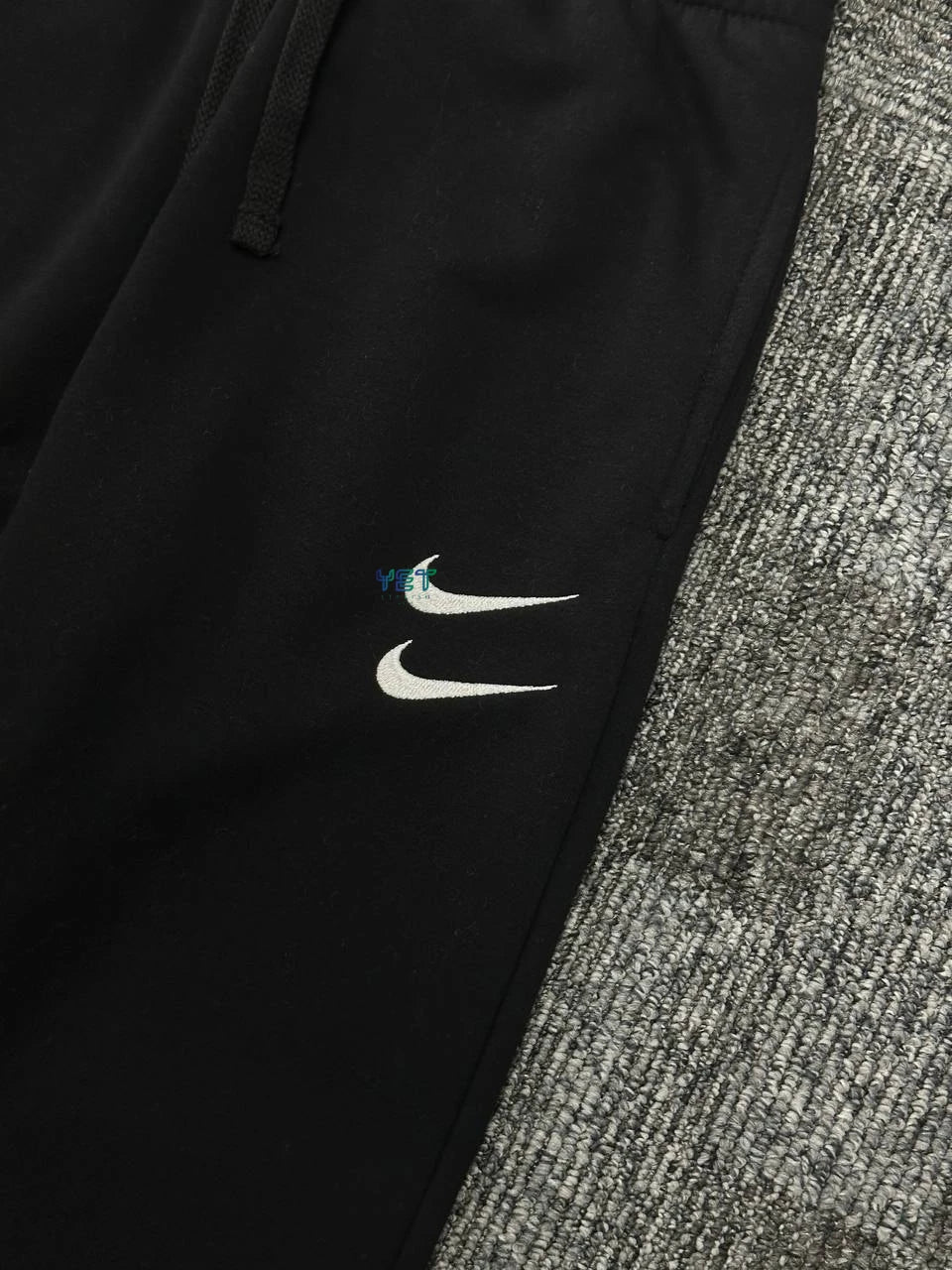 Double Swoosh Eşofman Altı - Siyah