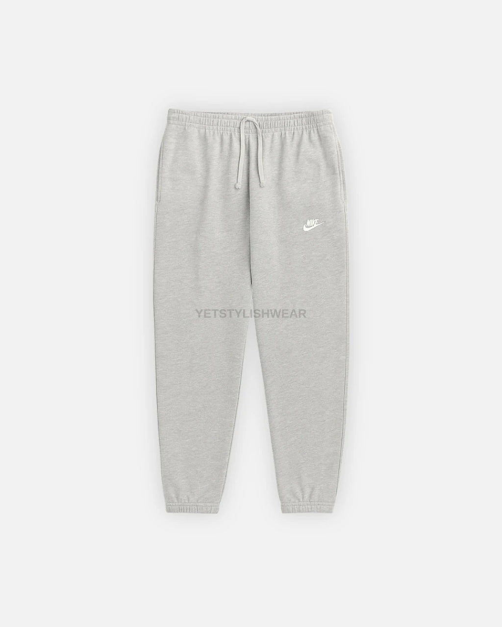 Club Fleece Eşofman Altı (Lastik Paça) - Gri Melanj