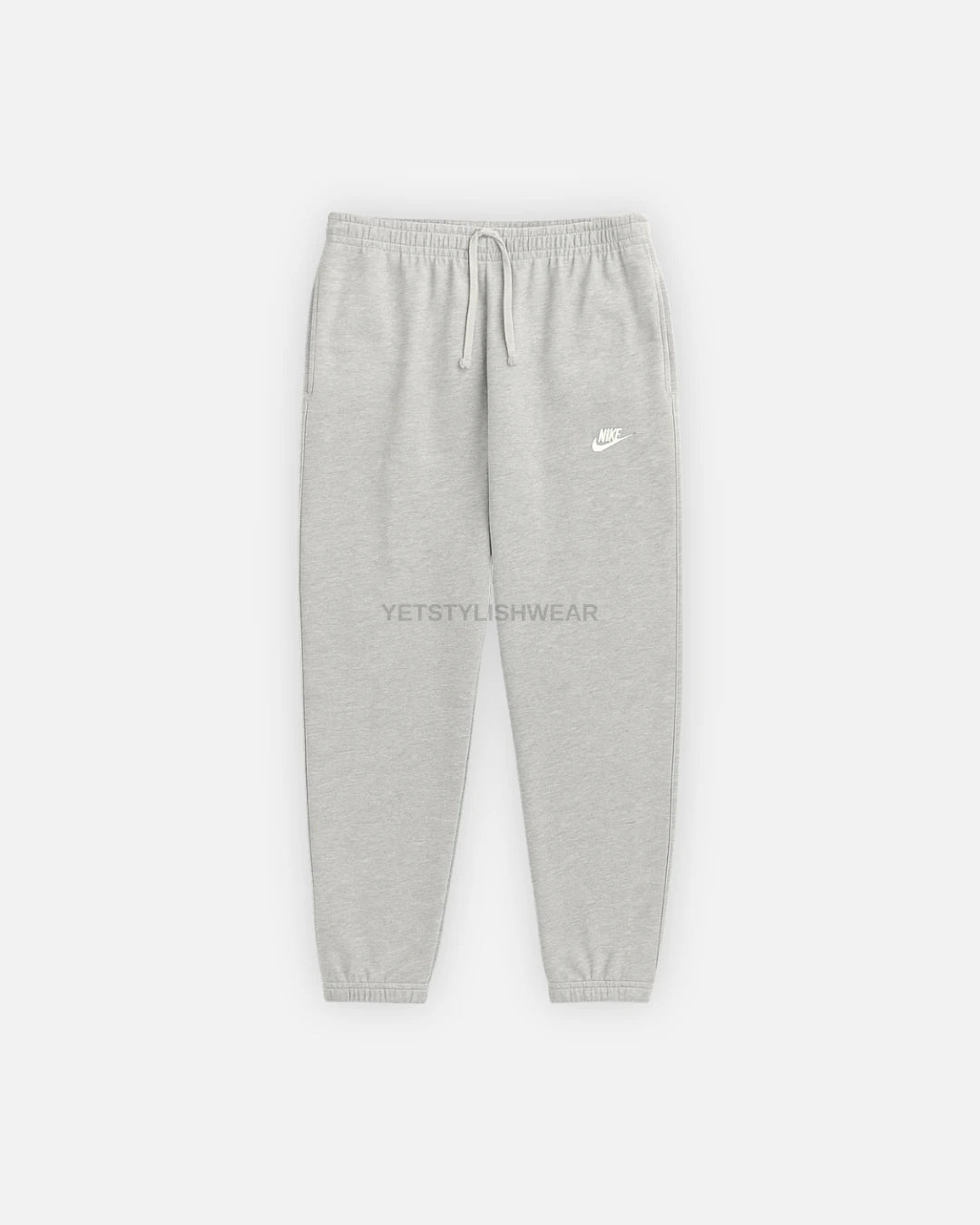 Club Fleece Eşofman Altı (Lastik Paça) - Gri Melanj