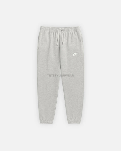 Club Fleece Eşofman Altı (Lastik Paça) - Gri Melanj