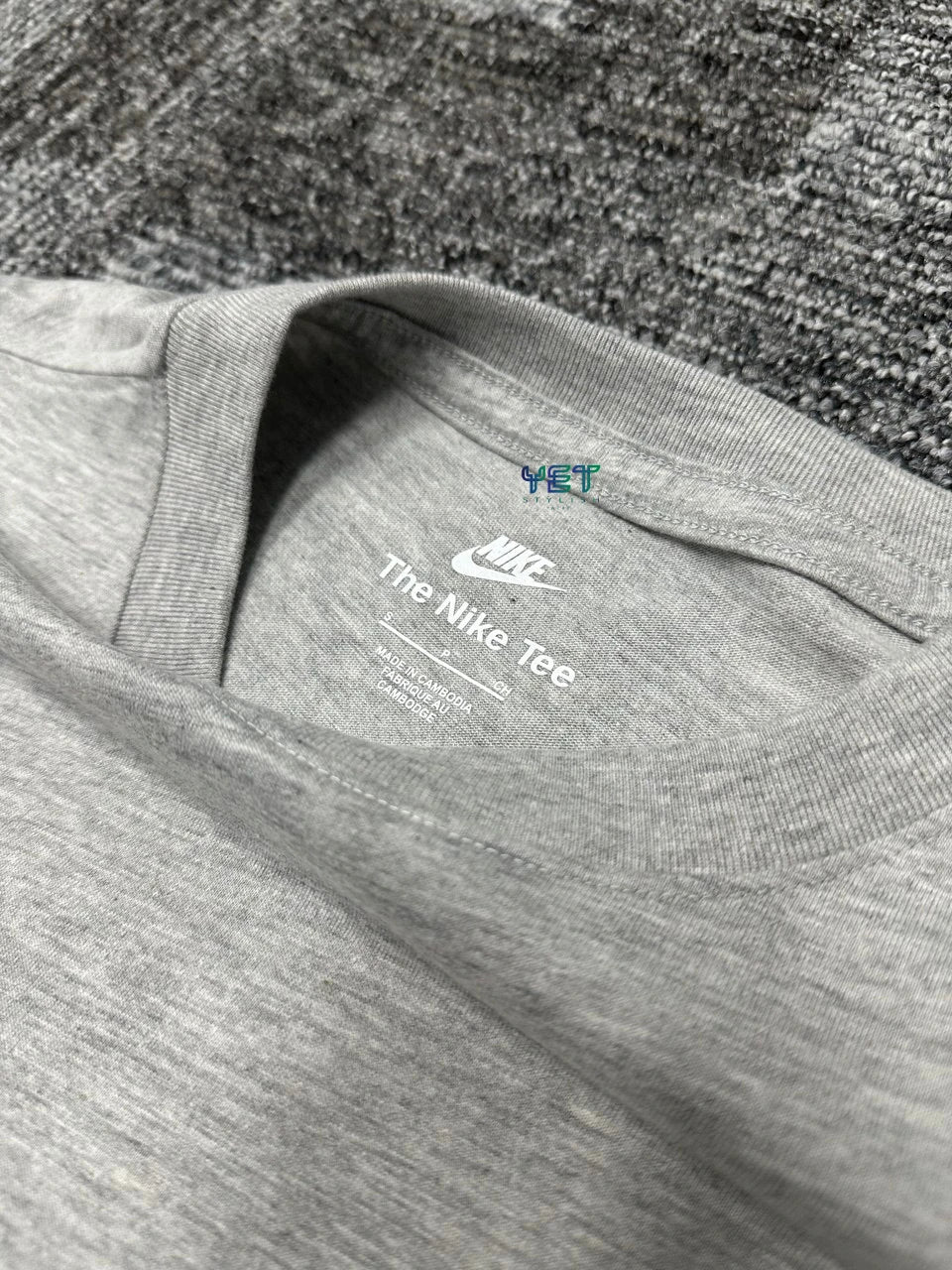 Club Fleece Tişört - Gri Melanj