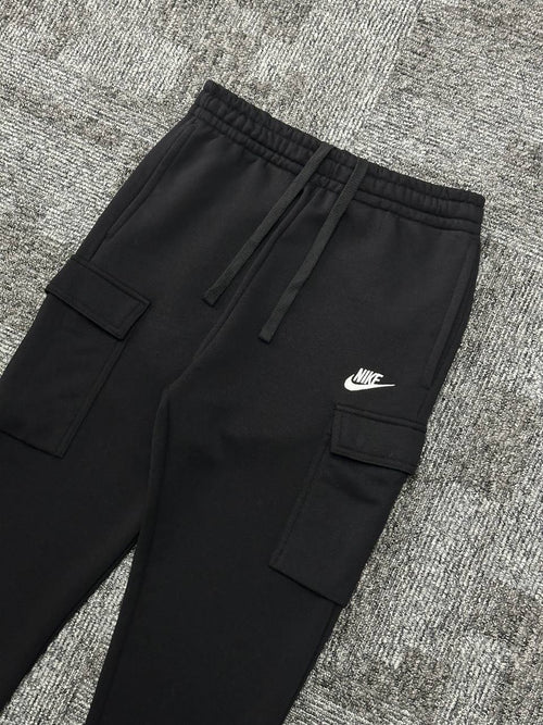 Club Fleece Cargo Eşofman Altı - Siyah