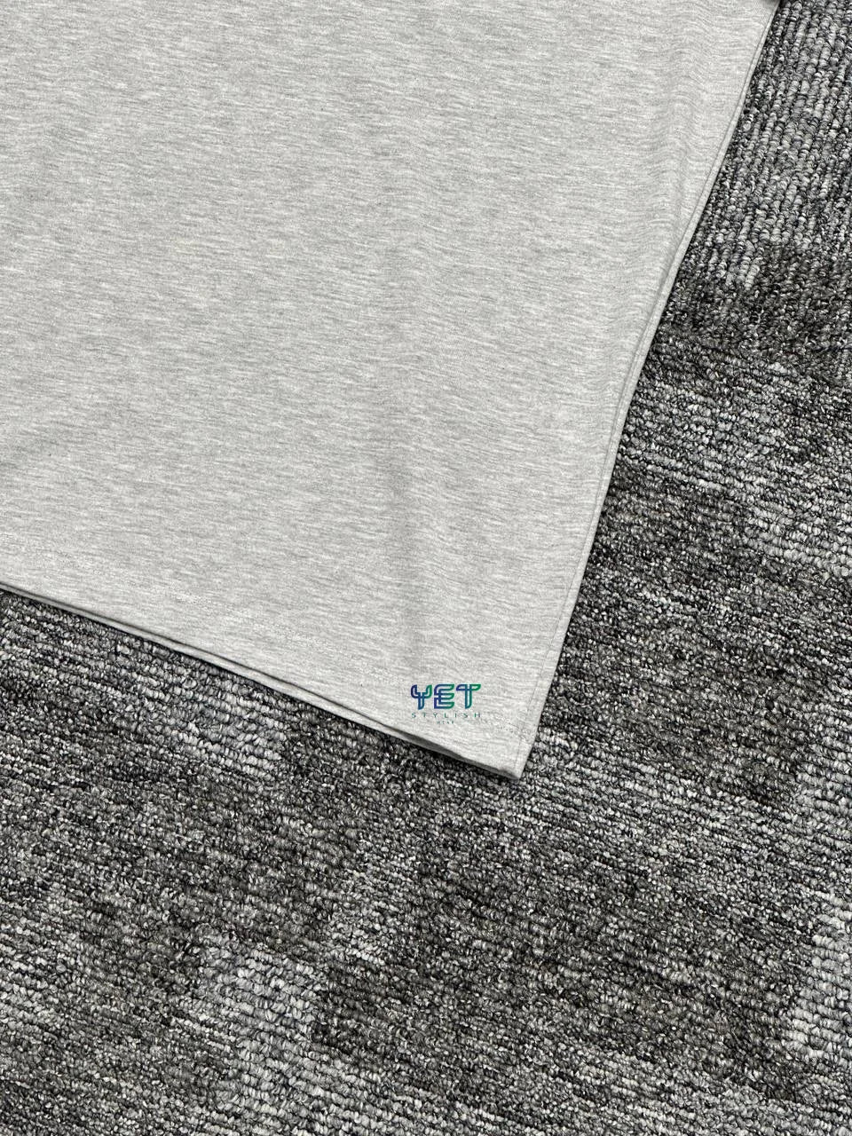 Icon Swoosh Tişört - Gri Melanj