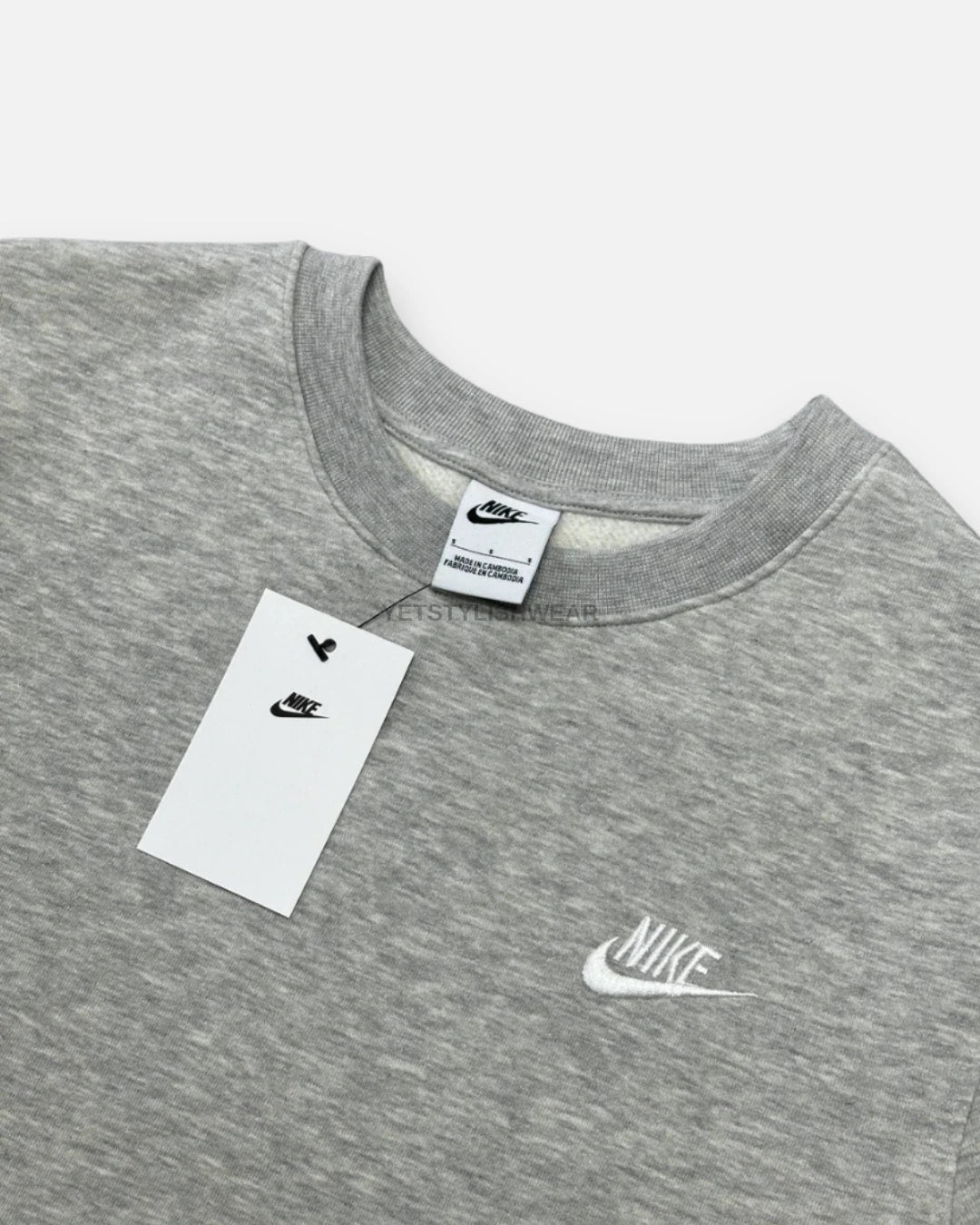 Club Fleece Sweatshirt - Gri Melanj