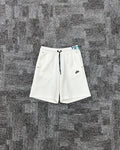 Tech Fleece Şort - Ekru Beyaz
