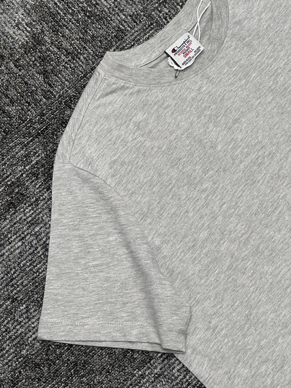 Crewneck Tişört - Gri Melanj
