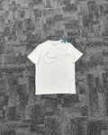 Big Swoosh Graphic Tişört - Ekru Beyaz