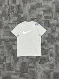 Icon Swoosh Tişört - Gri Melanj