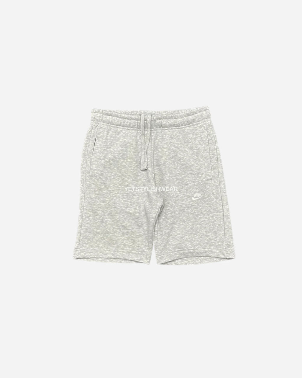 Club Fleece Şort - Gri Melanj