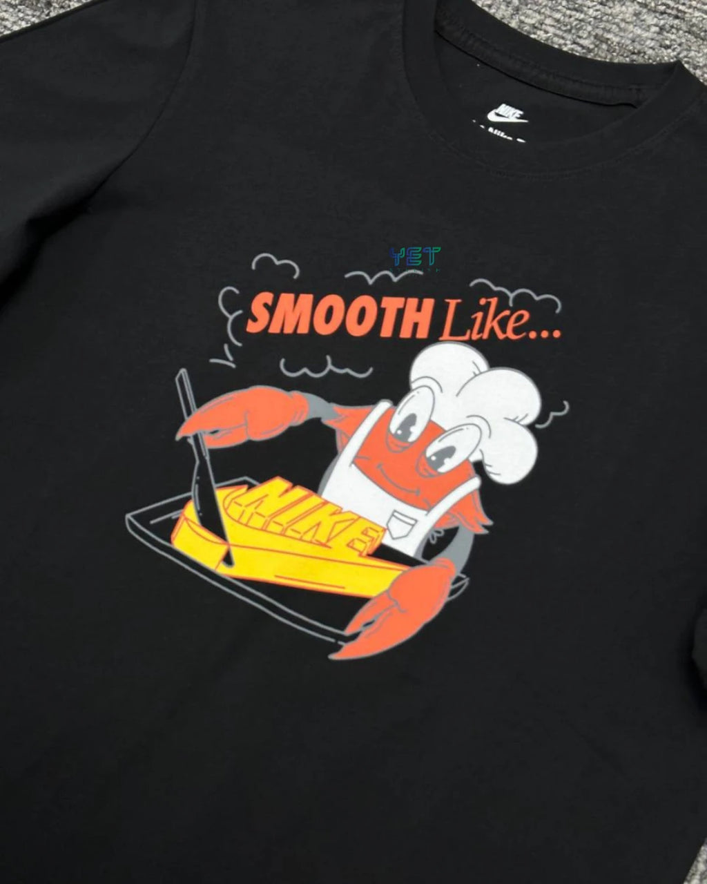 Sportswear "Smooth" Tişört - Siyah