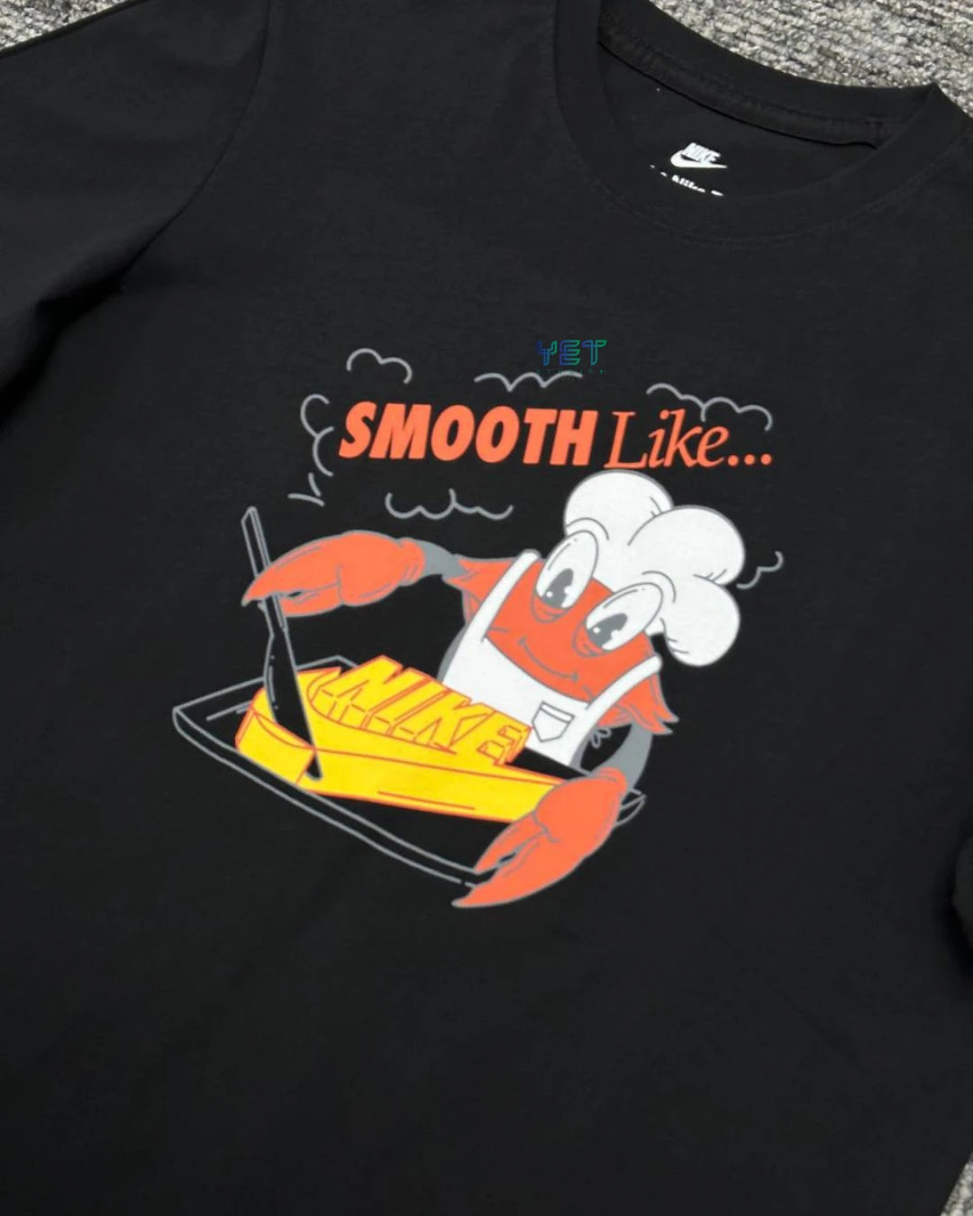 Sportswear "Smooth" Tişört - Siyah