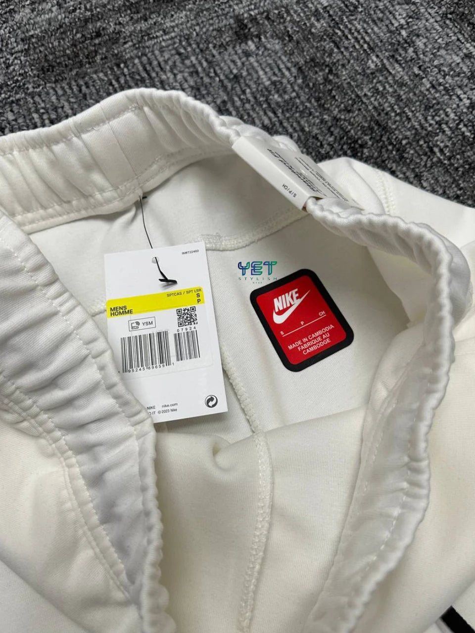Tech Fleece Windrunner Şort - Ekru Beyaz