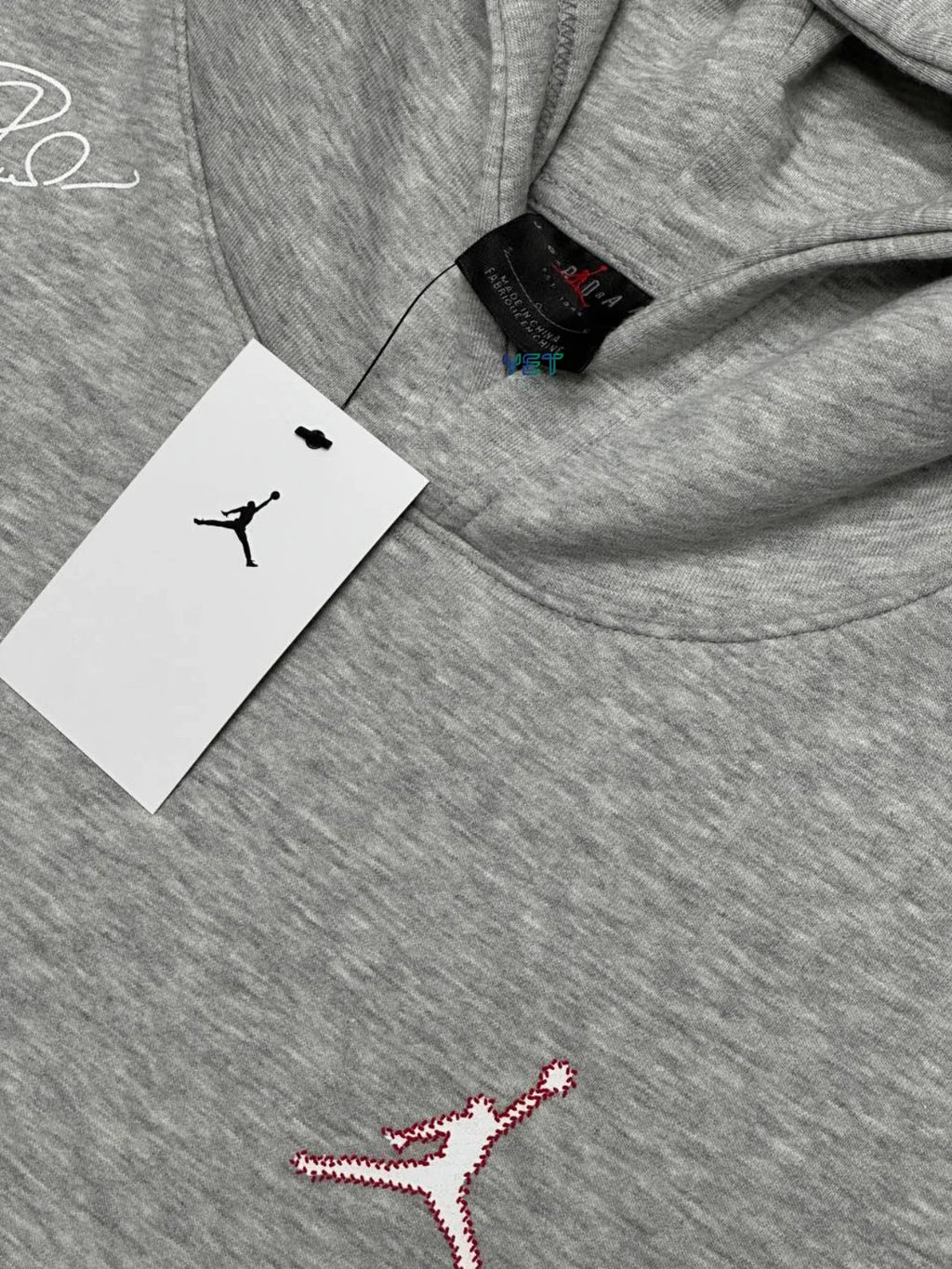 Jrdn Essentials Fleece Hoodie - Gri Melanj