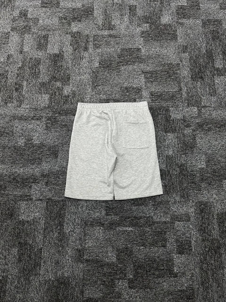Heavyweight Jersey Script Şort - Gri Melanj
