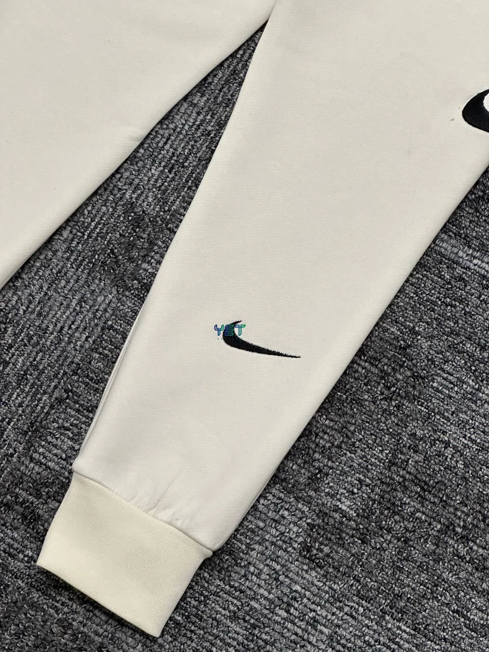 Double Swoosh Eşofman Altı - Ekru Beyaz