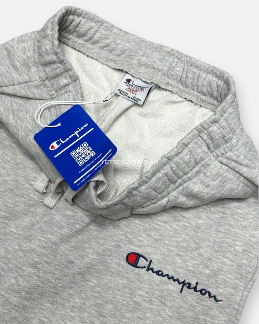 Small Script Logo Fleece Eşofman Altı - Gri Melanj