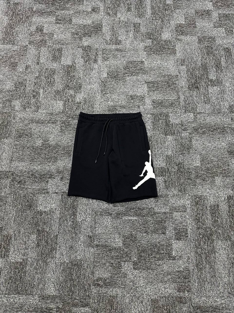 Jrdn Jumpman Logo Fleece Şort - Siyah