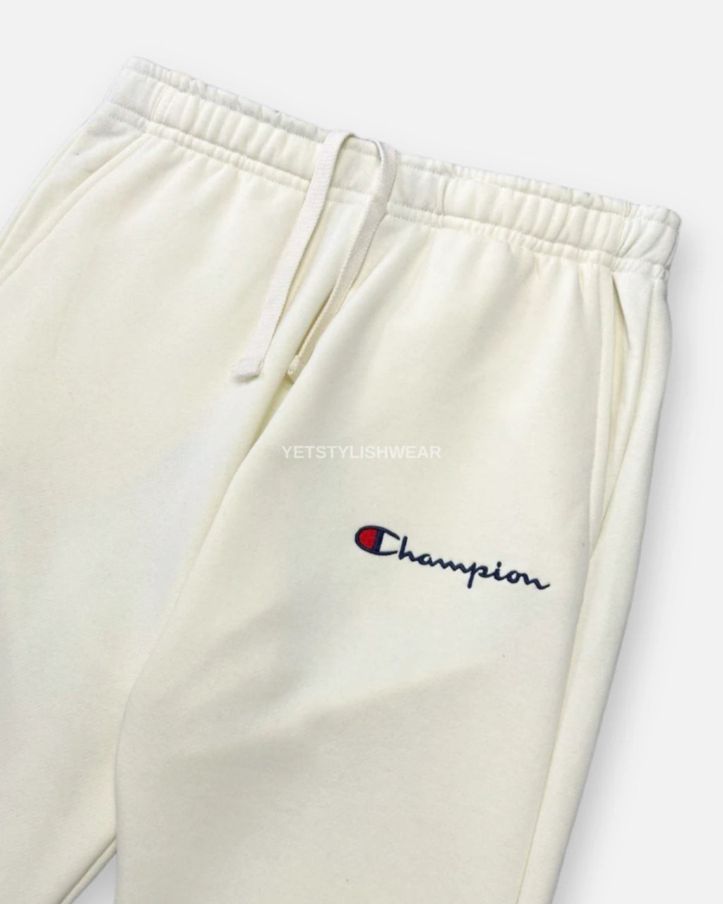 Small Script Logo Fleece Eşofman Altı - Ekru Beyaz