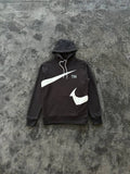 Semi-Brushed Back Hoodie - Siyah